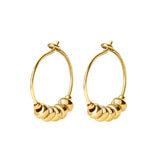 Bambu - Ellie 1" Beaded Hoop