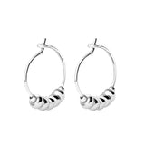 Bambu - Ellie 1" Beaded Hoop