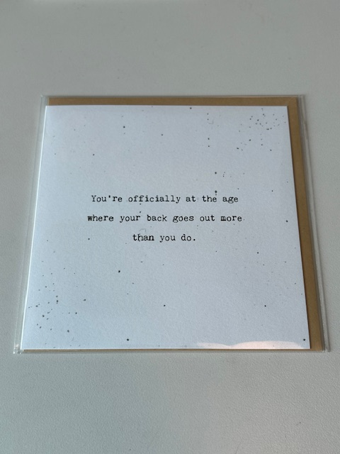 Cedar Mountain - Stationery - Little Gem Card - You're Officially At The Age