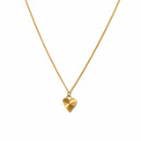 Lover's Tempo - WATERPROOF Fluted Heart Necklace