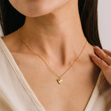 Lover's Tempo - WATERPROOF Fluted Heart Necklace