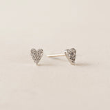Lover's Tempo - Flutter Heart Stud Earrings