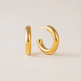 Lover's Tempo - WATERPROOF Friday Hoop Earrings - Gold