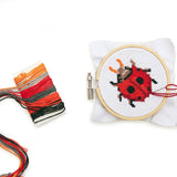 Ladybug Mini Cross Stitch Embroidery Kit