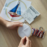 Sailboat Mini Cross Stitch Embroidery Kit