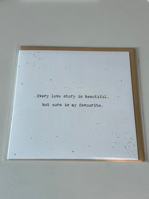 Cedar Mountain - Stationery - Little Gem Card - Every Love Story Is Beautiful