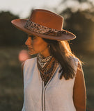 Kooringal - Women's Wide Brim Fedora - Goulburn - Terracotta