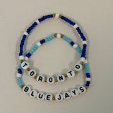 Jenny Be Free - Bracelet: Toronto Blue Jays (Various Stack Options)