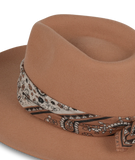Kooringal - Women's Wide Brim Fedora - Goulburn - Terracotta