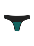 Huha - Seamless Low-Mid Rise Thong - Black