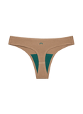 Huha - Seamless Low-Mid Rise Thong - Tan