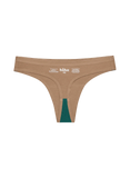 Huha - Seamless Low-Mid Rise Thong - Tan
