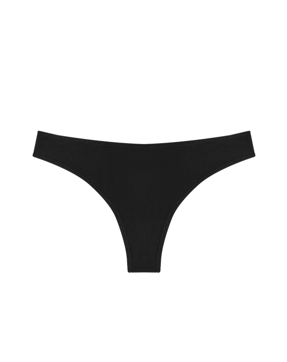 Huha - Low Profile Thong Mineral Undies - Black