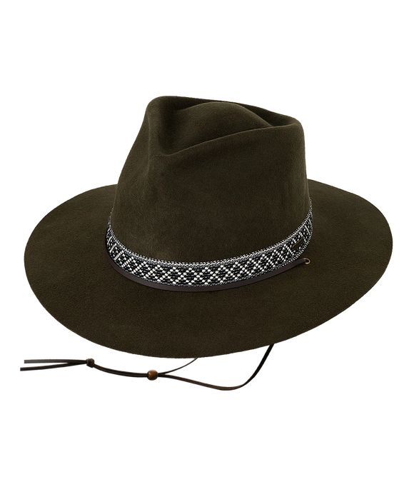 Kooringal - Women's Felt Wide Brim - Phoenix - Olive