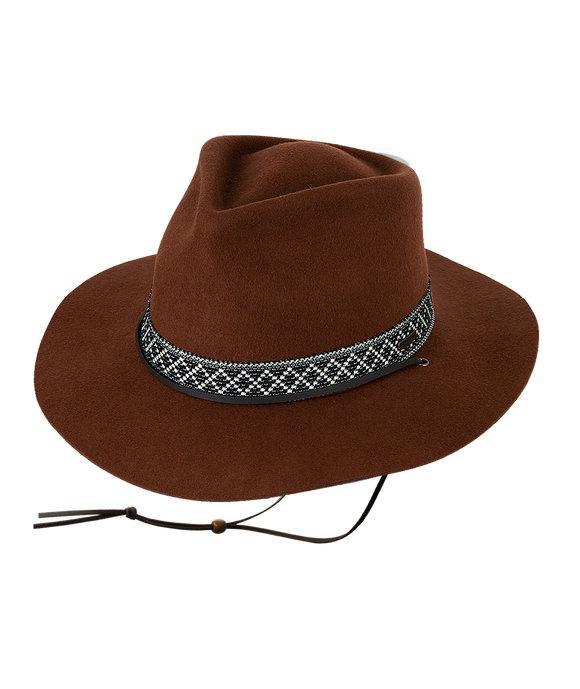Kooringal - Women's Felt Wide Brim - Phoenix - Chestnut