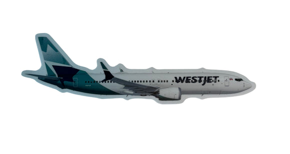 WestJet 737 Max 8 Airplane Sticker