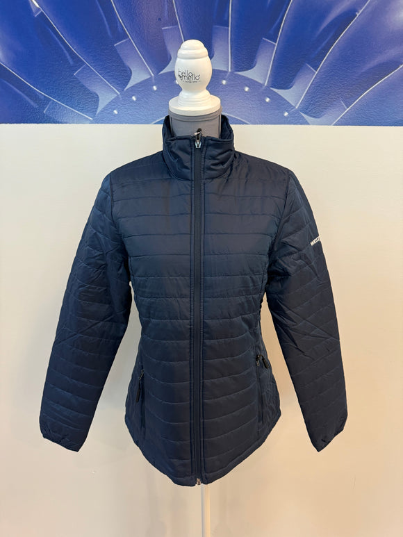 WestJet Branded Packable Puffer Jacket - Ladies -Navy/White Logo