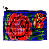 Tribal Roots - Beaded Rose Coin Purse