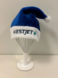 WestJet Branded Blue Santa Hat