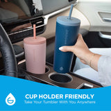 Grosche - JASPER Stainless Steel Tumbler with Straw, 23oz