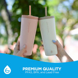 Grosche - JASPER Stainless Steel Tumbler with Straw, 23oz