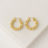 Jessie Hoop Earrings - Gold