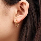 Lover's Tempo - WATERPROOF Josie Hoop Earrings - Gold