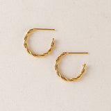Lover's Tempo - WATERPROOF Josie Hoop Earrings - Gold