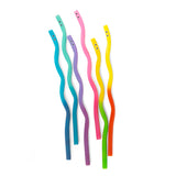 Kikkerland Kidoki Wiggly Worm Color Changing Straws