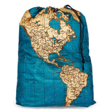 World map Laundry Size Travel Bag