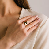 Lover's Tempo - WATERPROOF Lila Ring - Gold Size7