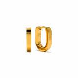 Lover's Tempo - Maya Paperclip Hoop Earrings - Gold