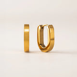 Lover's Tempo - Maya Paperclip Hoop Earrings - Gold