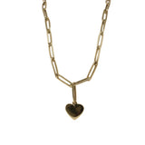 Bambu - Paperclip Heart Necklace