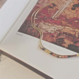 Pika & Bear "Thomson" Hand Cut Heishi Bead Double Strand Necklace