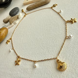 Pika & Bear "Sechelt" Sea Charm Necklace in Gold