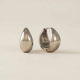 Lover's Tempo - WATERPROOF Oval Puff Hoop Earrings