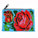 Tribal Roots - Beaded Rose Coin Purse
