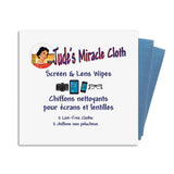 Jude's Miracle Cloth - 2 pk Jude's Screen & Lens Wipes - 2 Blue Wipes