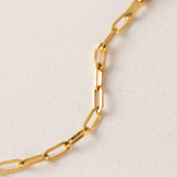 Lover's Tempo - WATERPROOF Paperclip Chain Bracelet - Gold