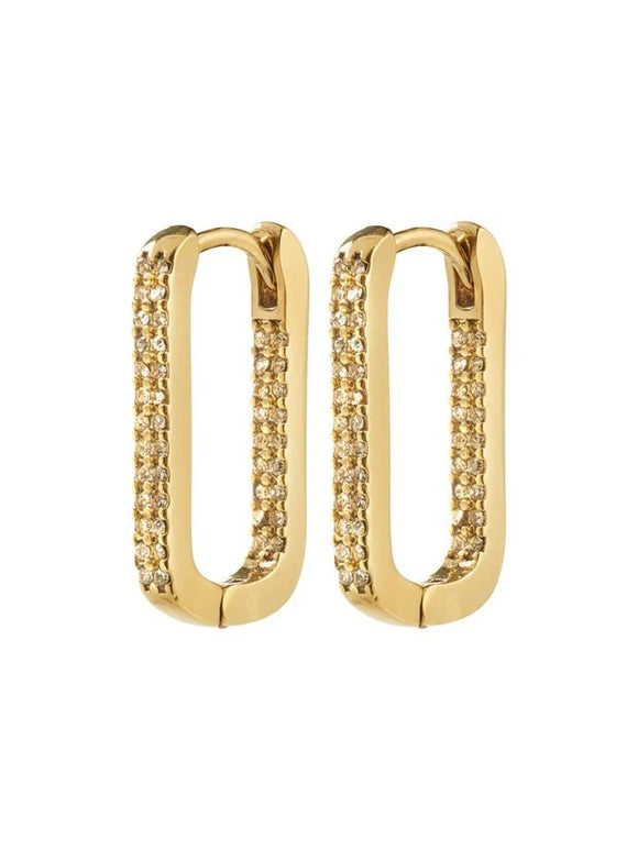 Pilgrim - Phase Oval Hoop Earrings