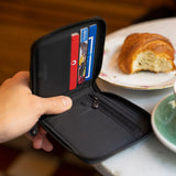 RFIDsafe™ RFID Blocking Zip Around Wallet