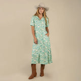Sendero Provisions Co. - La Dahlia Dress - Mint Foral