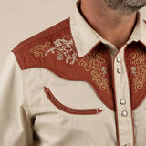 Sendero Provisions Co. - The Cody Western Short Sleeve Shirt - Oat