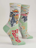 Blue Q - Boss Kitty Women-Crew Socks