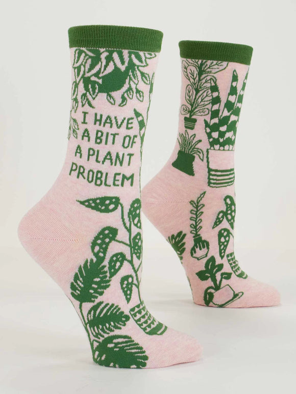 Blue Q - I Have A Bit Of A Plant Problem Crew Socks