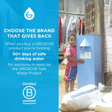 Grosche - ALPINE Flip 'N Sip Insulated Water Bottle With Straw, 20oz