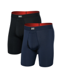 SAXX - Multi-Sport Mesh (2 Pack) Long Boxer Brief 8" - Navy/Black