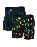 SAXX ULTRA 2-PACK BOXER BRIEF - Getta Watt/Windowpane