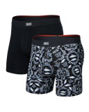 SAXX - Vibe Xtra Soft Comfort (2 Pack) Boxer Brief 6" - Backsplash/Black